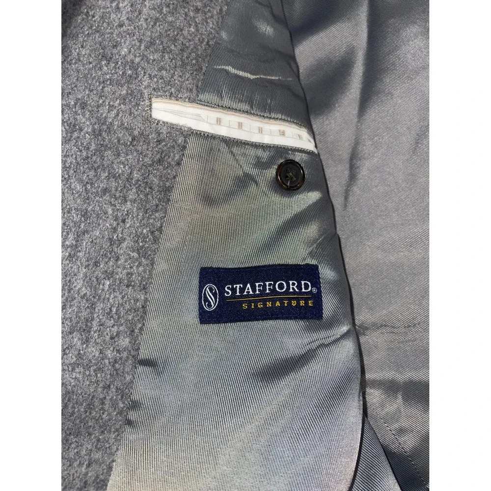 Stafford Gray Blazer 100% Camel Hair Classic Fit Sport Coat 44L